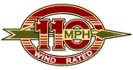 Up to 110 MPH Limited Wind Warranty Logo