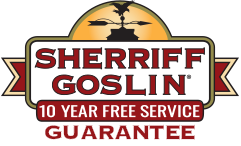 Sherriff Goslin Roofing 10 year free service Guarantee