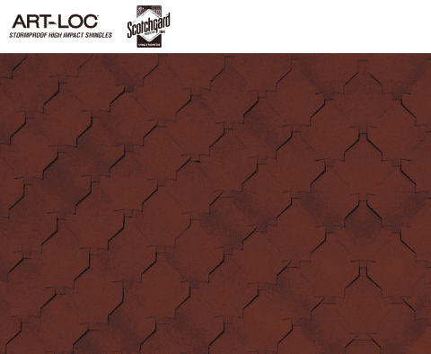 Garnet Red Art-Loc Shingles color 