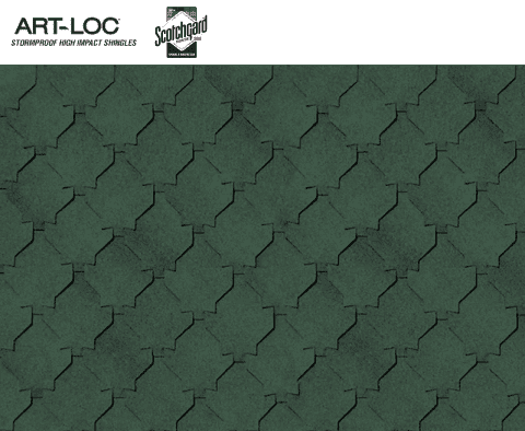 Art-Loc Shingles Hunter Green color 