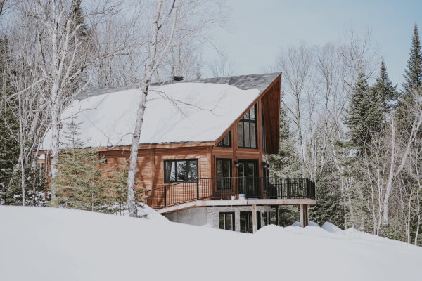 A home is safer with a solid roof that has been inspected before the the winter snow comes, as it has for this home.